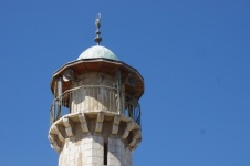 Minnaret Tower In Jerusalem
