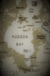 Oude kaart van Hudson Bay