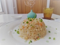 Platta av stekt ris