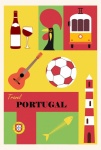 Affiche de voyage au Portugal