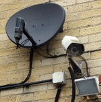 Satellietschotel CCTV-camera