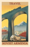 Affiche de voyage en Arménie soviétique