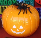 Spiders On A Pumpkin Face