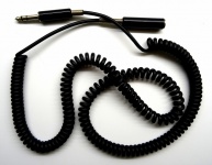 Stereo Coiled Extension Jack Cable