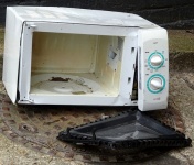 Trashed Microwave Oven