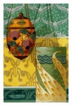 Vase mariposa pavão vintage