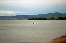 View Of Midmar Dam With Cloudy Sky