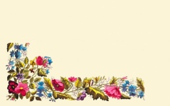 Borda floral vintage