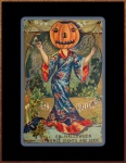 Vintage Halloween illusztráció