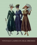 Vintage Women Silk Dress