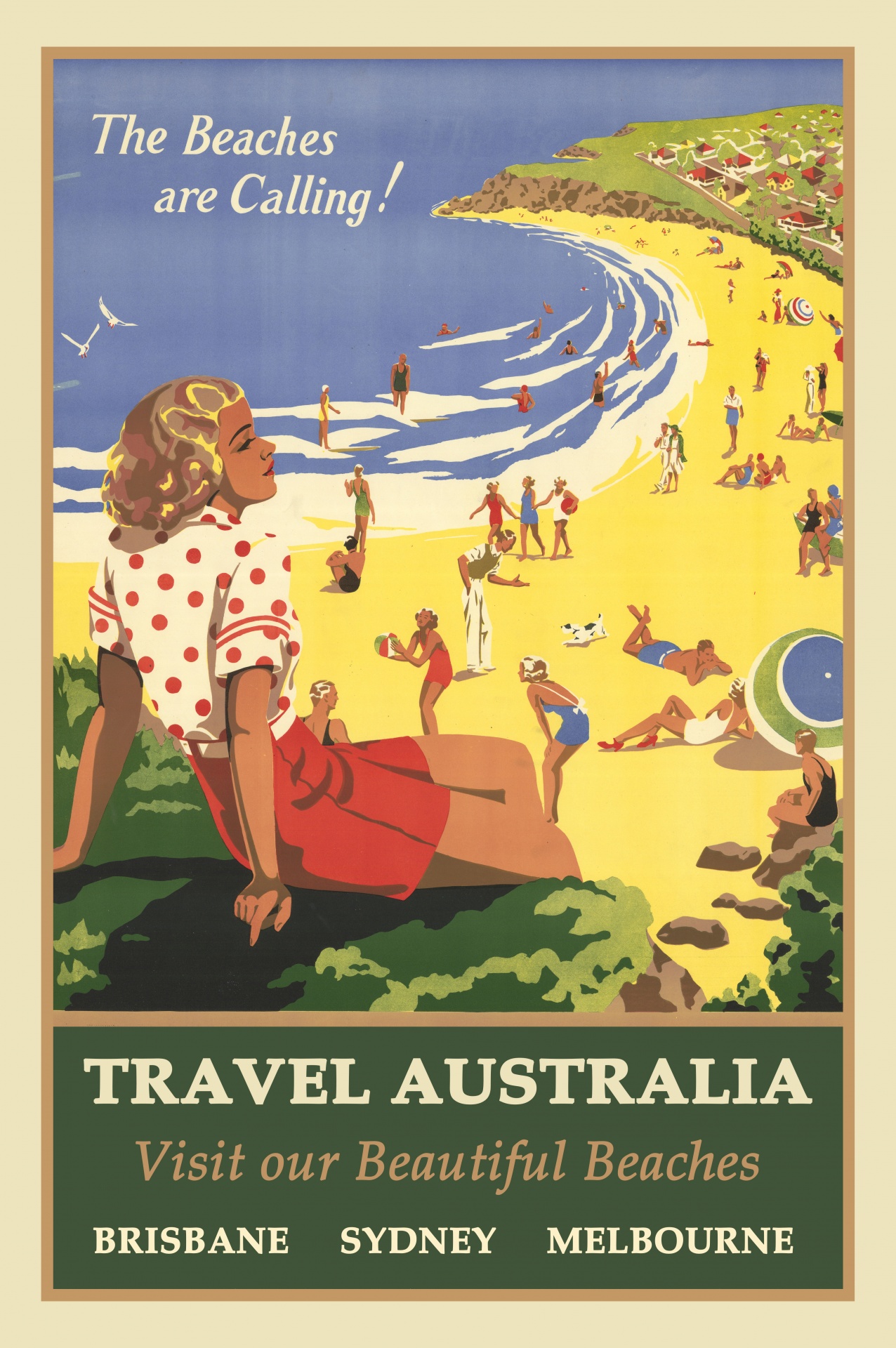 Australia Vintage Travel Poster Free Stock Photo - Public Domain Pictures