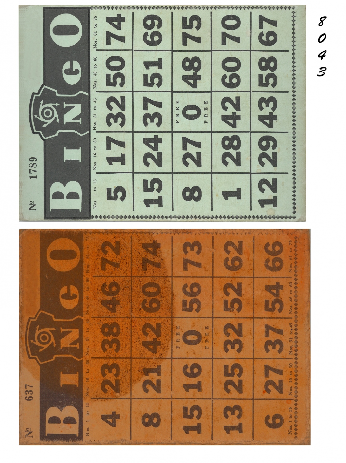 Bingo Cards 2 Free Stock Photo Public Domain Pictures