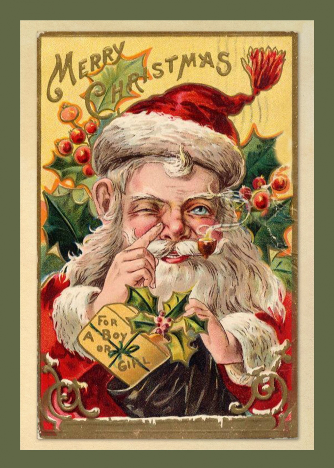 Vintage Santa Claus Free Stock Photo - Public Domain Pictures