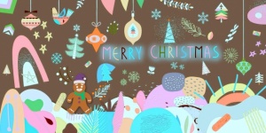 Abstract Christmas Illustration