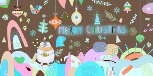 Abstract Christmas Illustration