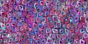Arte de patrón abstracto colorido