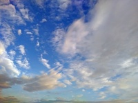 Blauer Himmel und Wolken Hintergrund