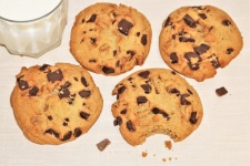 Chocolate Chip Cookies and Milk 2