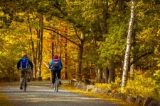 Jazda na rowerze jesienią