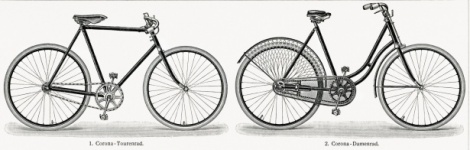Fahrrad Räder Vintage Kunst