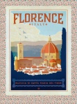 Afiș de călătorie Florența Italia
