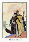 Femeie Art Nouveau Art Vintage
