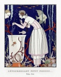 Женщина Art Nouveau Art Винтаж