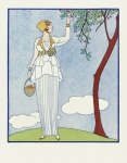 Vrouw Art Nouveau Art Vintage
