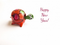 Szczęśliwego Nowego Roku Żółw