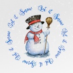 Cartaz do boneco de neve Let it Snow