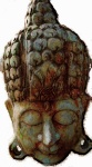 Artefato de cabeça asiática