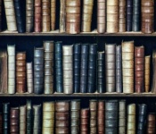 Papel de parede de livros da biblioteca