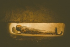 Momia en un museo