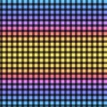 Pattern Checkered Rainbow Color
