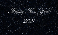 Año Nuevo 2021 Azul Oscuro Brillo