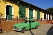 Oldtimer Car and Caribbean House