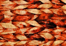 Orange Mosaic Tiles Abstract