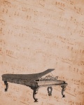 Piano piano partituras vintage