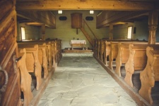 Rural church interior