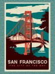 Poster di viaggio di San Francisco