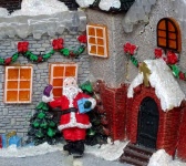 Casa delle bambole di Babbo Natale