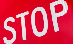 Stop sign detail
