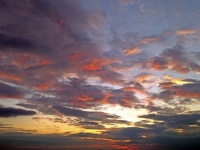 夕焼け空の背景