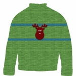 Csúnya karácsonyi rénszarvas pulóver