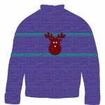 Csúnya karácsonyi rénszarvas pulóver
