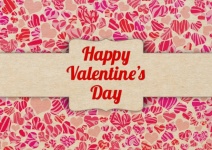 Valentine’s Day heart background