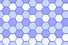 Honeycomb Pattern Background Blue