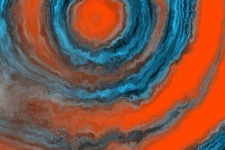 Swirl painted abstract art