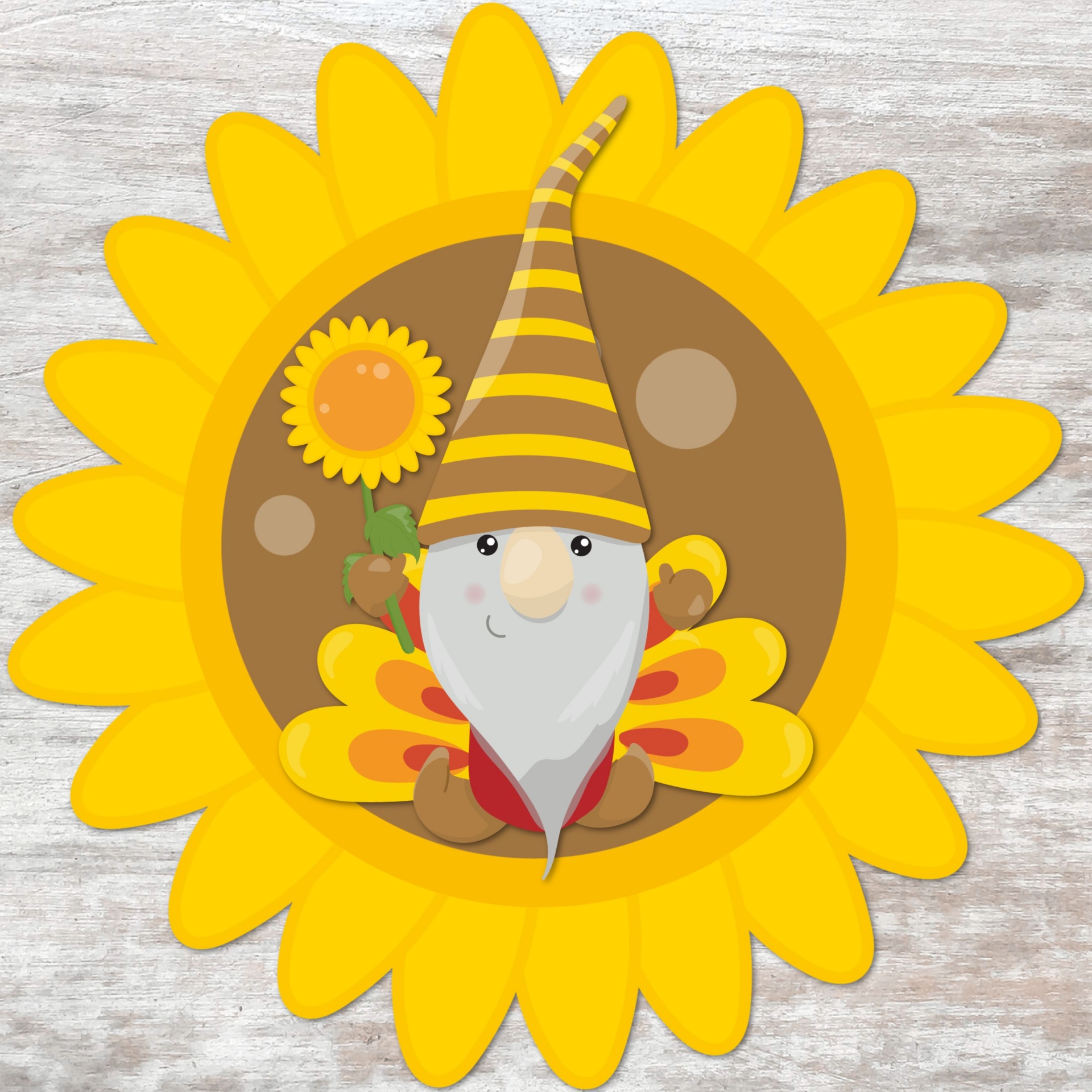 Download Sunflower Gnome Free Stock Photo - Public Domain Pictures