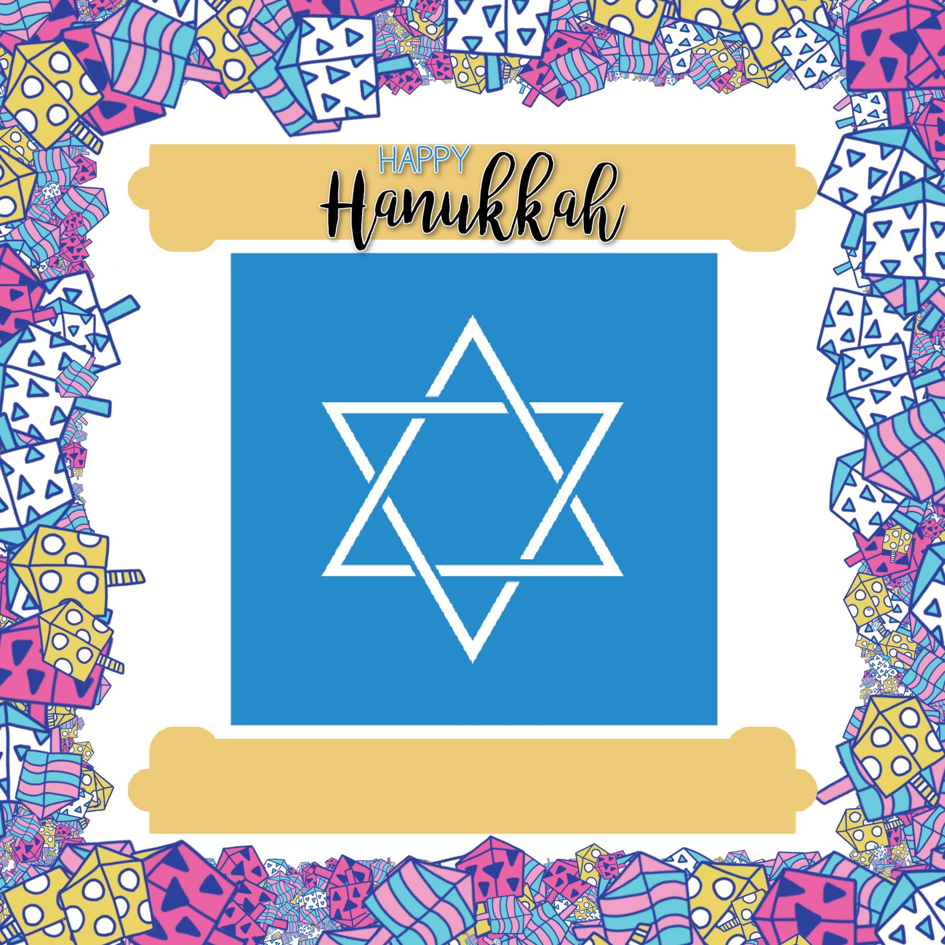 Happy Hanukkah Printable Cards Free